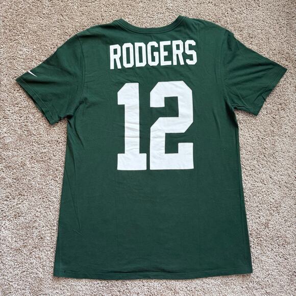 Aaron Rodgers Green Bay Packers Graphic Tee, Size L Nike Casual T-shirt - Picture 1 of 8